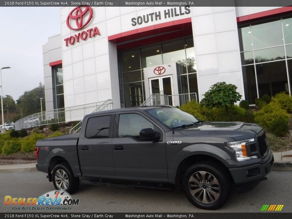 2018 Ford F150 XL SuperCrew 4x4 Stone Gray / Earth Gray Photo #2