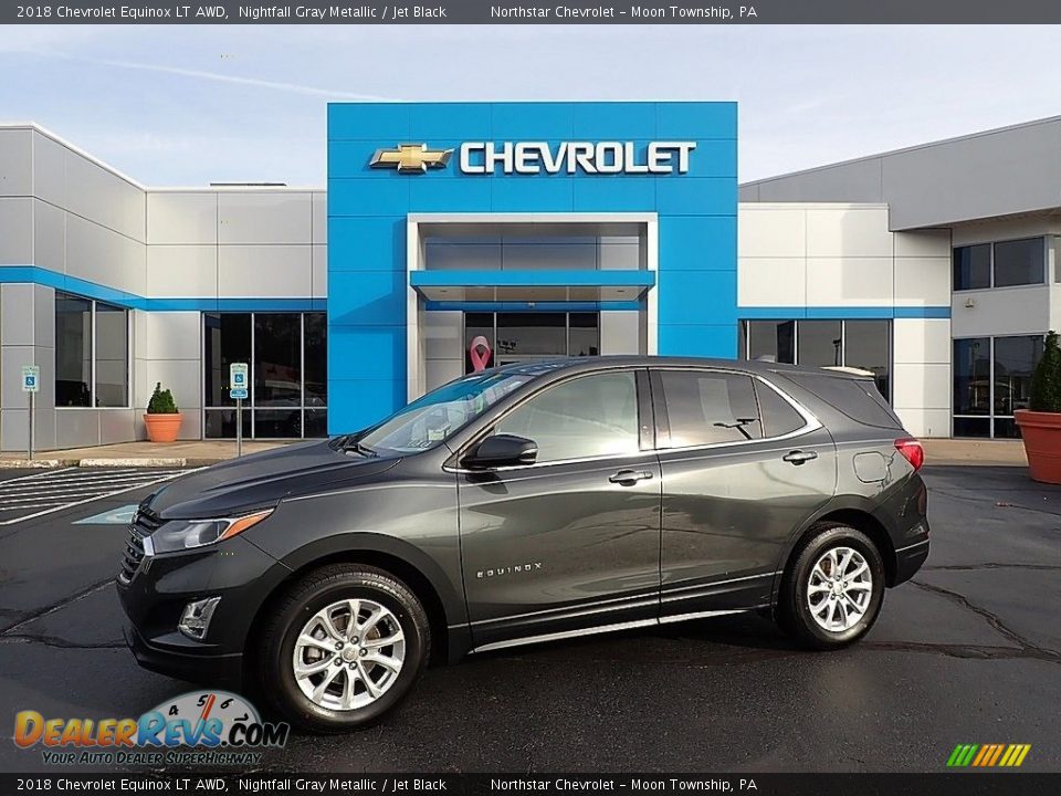 2018 Chevrolet Equinox LT AWD Nightfall Gray Metallic / Jet Black Photo #1