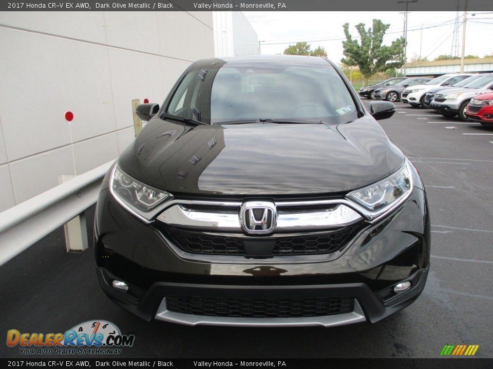 2017 Honda CR-V EX AWD Dark Olive Metallic / Black Photo #9