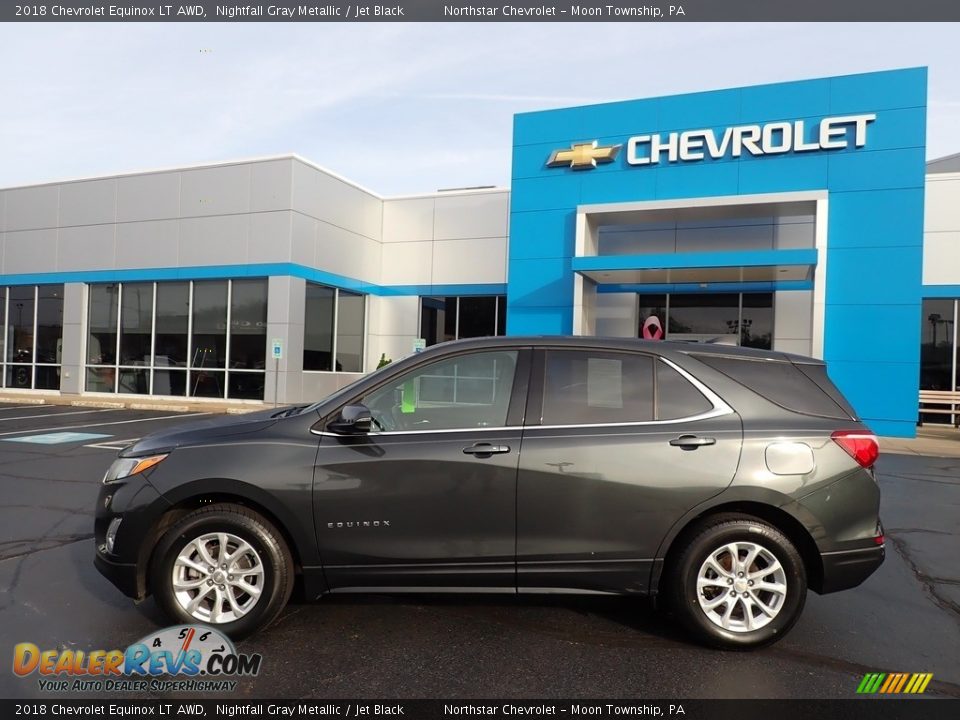 2018 Chevrolet Equinox LT AWD Nightfall Gray Metallic / Jet Black Photo #3