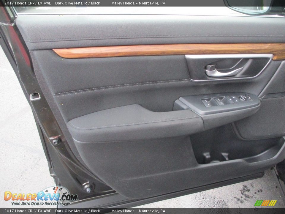 2017 Honda CR-V EX AWD Dark Olive Metallic / Black Photo #11