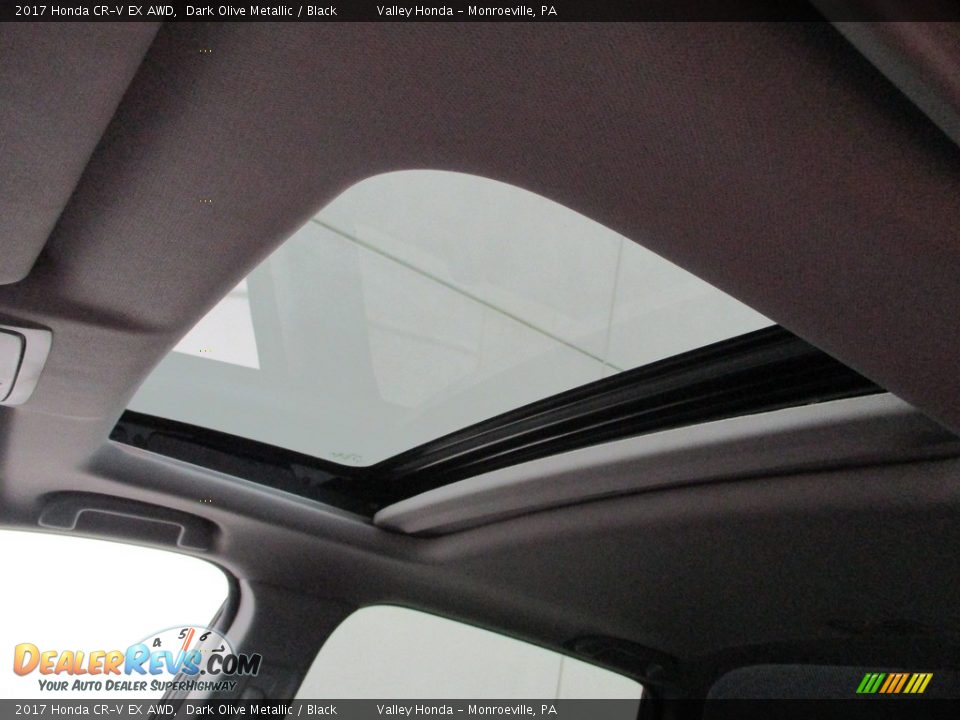 2017 Honda CR-V EX AWD Dark Olive Metallic / Black Photo #12