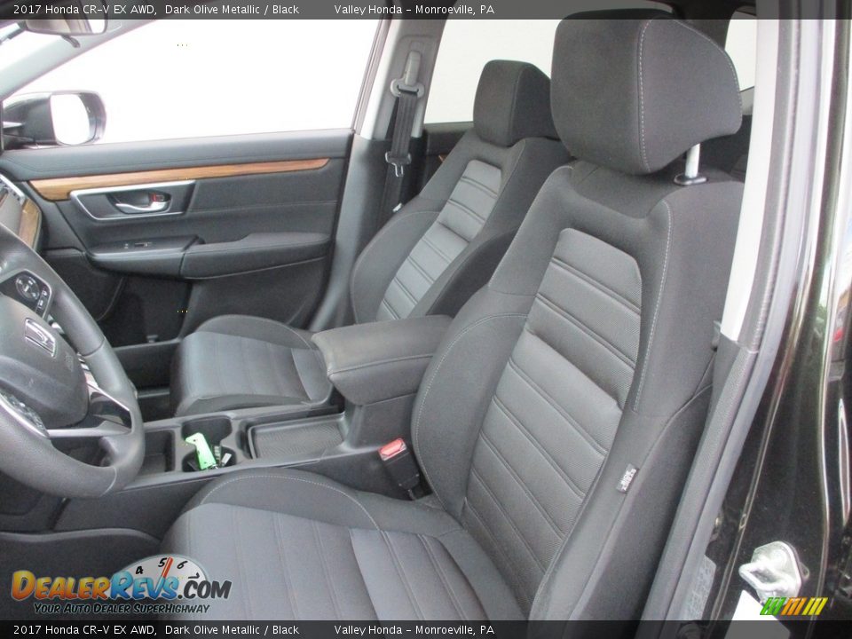 2017 Honda CR-V EX AWD Dark Olive Metallic / Black Photo #13