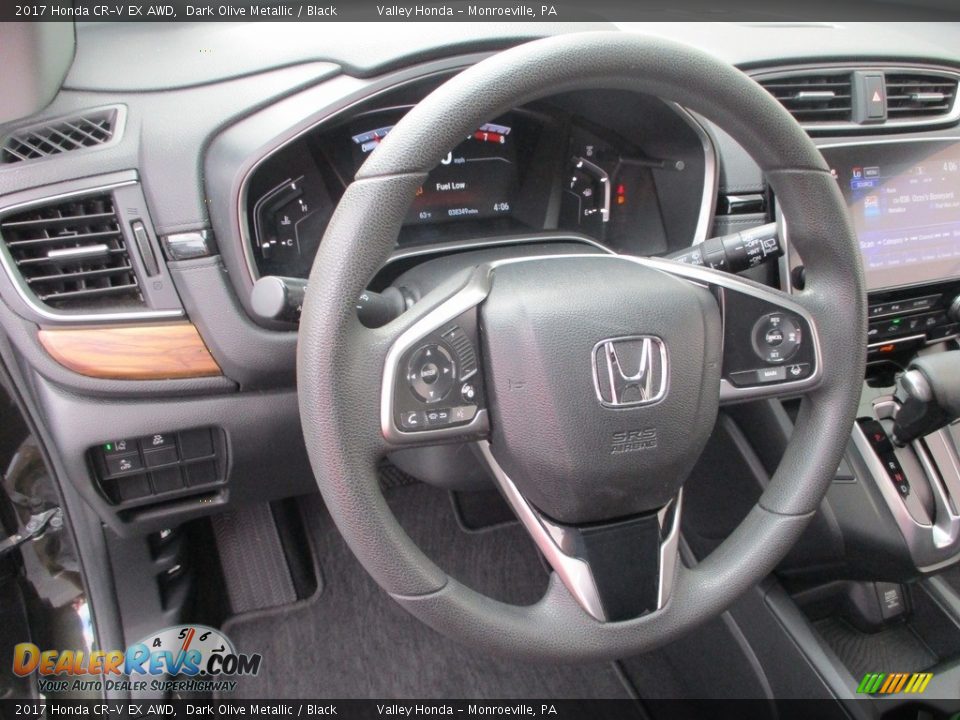 2017 Honda CR-V EX AWD Dark Olive Metallic / Black Photo #15