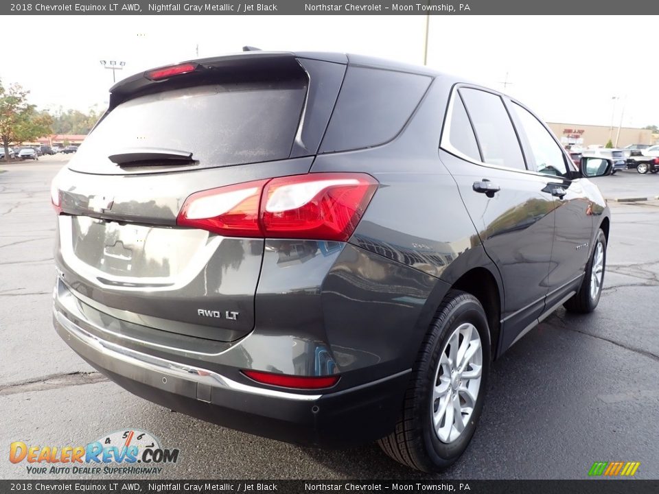 2018 Chevrolet Equinox LT AWD Nightfall Gray Metallic / Jet Black Photo #8