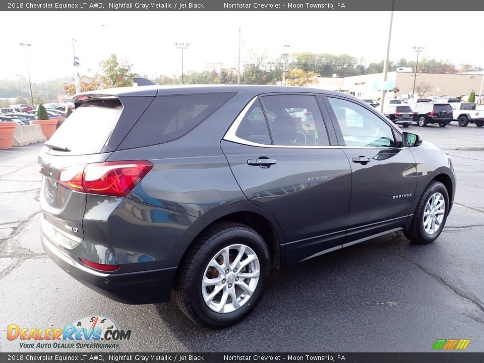 2018 Chevrolet Equinox LT AWD Nightfall Gray Metallic / Jet Black Photo #9