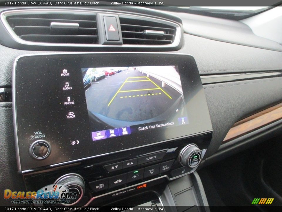 2017 Honda CR-V EX AWD Dark Olive Metallic / Black Photo #17