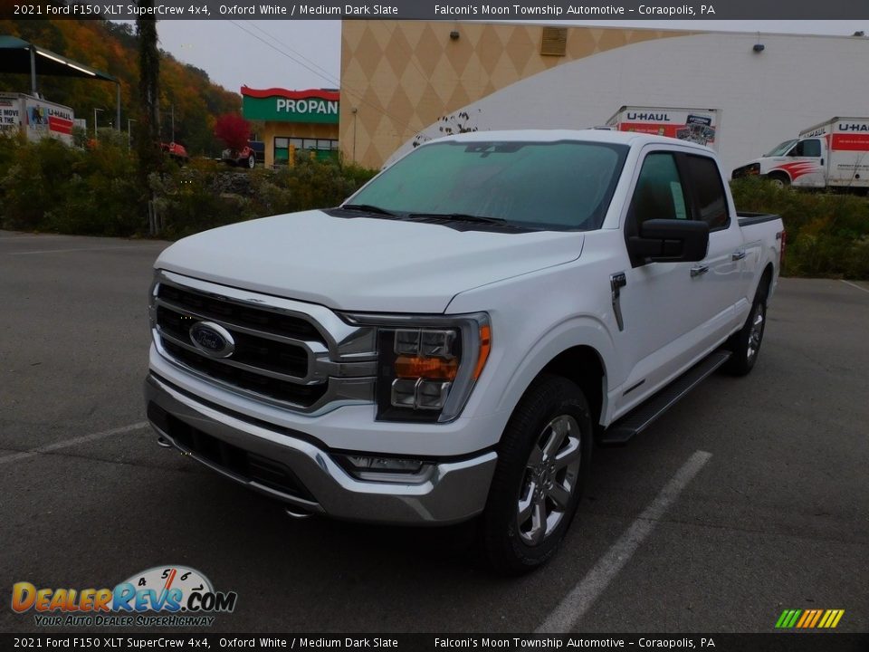 2021 Ford F150 XLT SuperCrew 4x4 Oxford White / Medium Dark Slate Photo #7