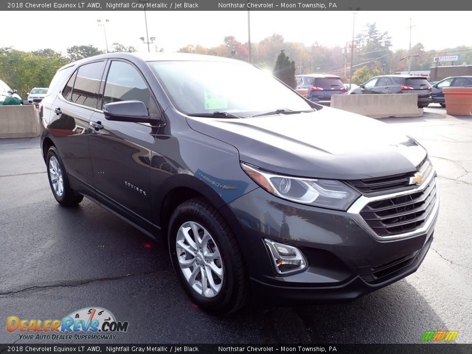 2018 Chevrolet Equinox LT AWD Nightfall Gray Metallic / Jet Black Photo #11