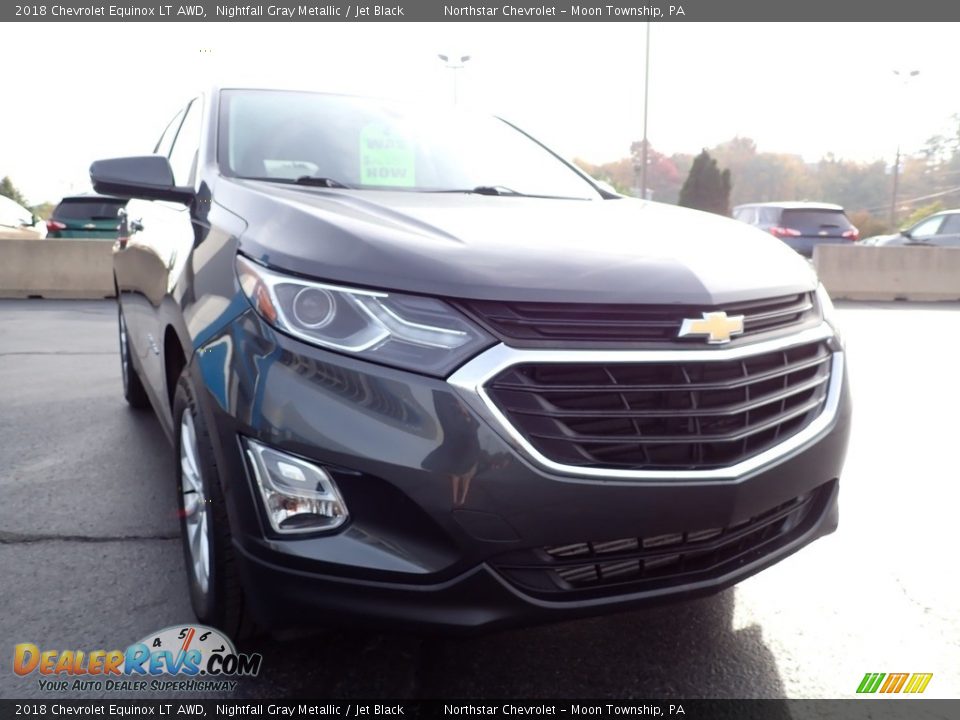 2018 Chevrolet Equinox LT AWD Nightfall Gray Metallic / Jet Black Photo #12