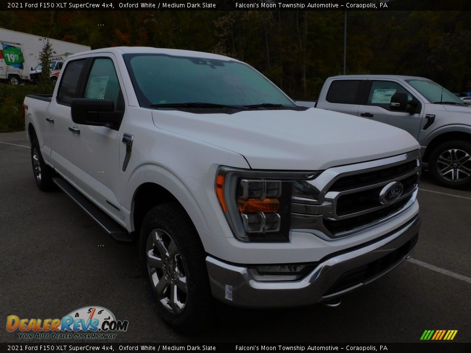 2021 Ford F150 XLT SuperCrew 4x4 Oxford White / Medium Dark Slate Photo #9