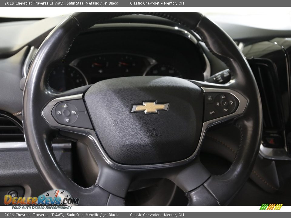 2019 Chevrolet Traverse LT AWD Satin Steel Metallic / Jet Black Photo #7