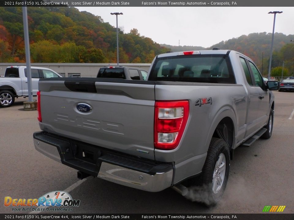 2021 Ford F150 XL SuperCrew 4x4 Iconic Silver / Medium Dark Slate Photo #2