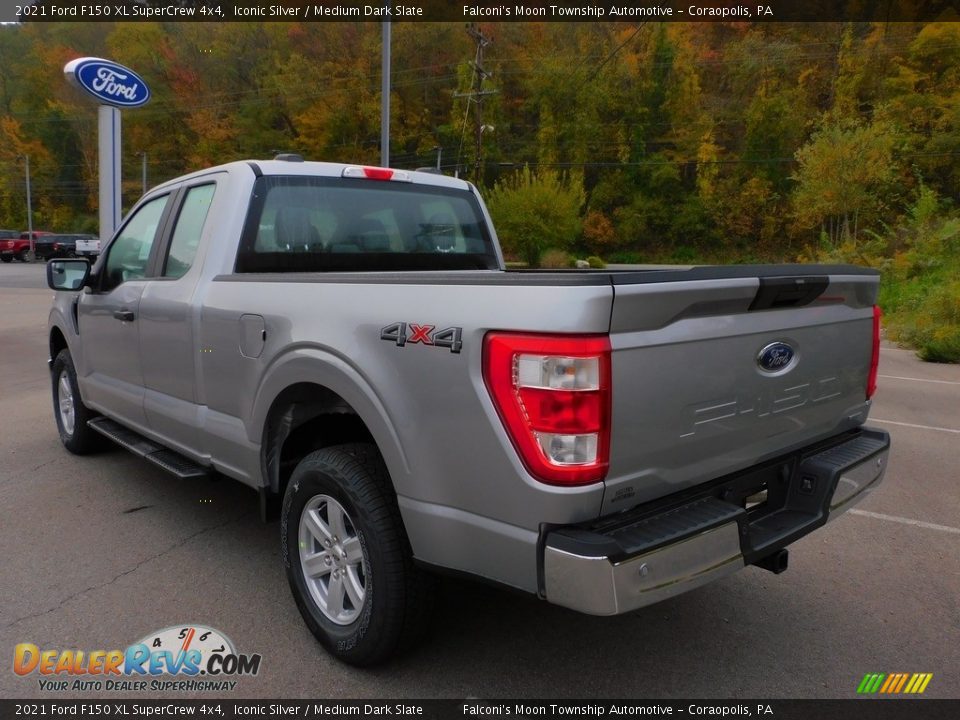 2021 Ford F150 XL SuperCrew 4x4 Iconic Silver / Medium Dark Slate Photo #5