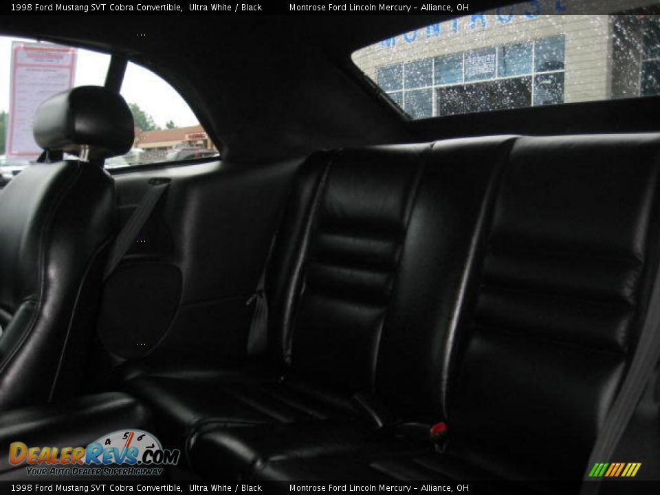 1998 Ford Mustang SVT Cobra Convertible Ultra White / Black Photo #9