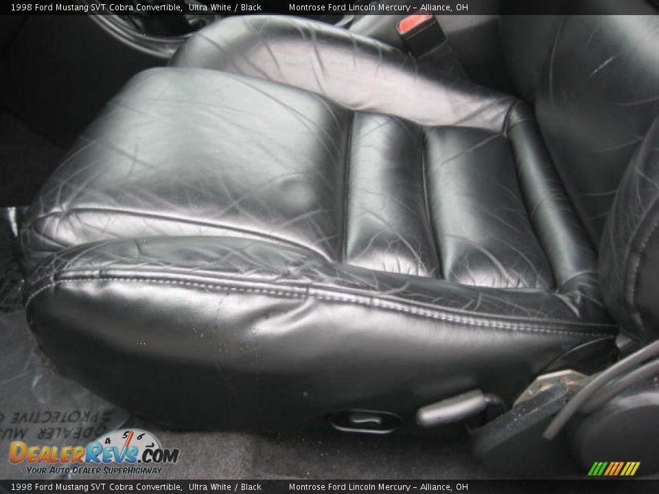 1998 Ford Mustang SVT Cobra Convertible Ultra White / Black Photo #10
