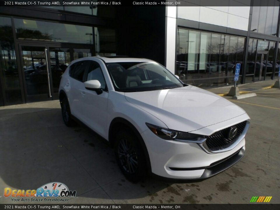 2021 Mazda CX-5 Touring AWD Snowflake White Pearl Mica / Black Photo #1