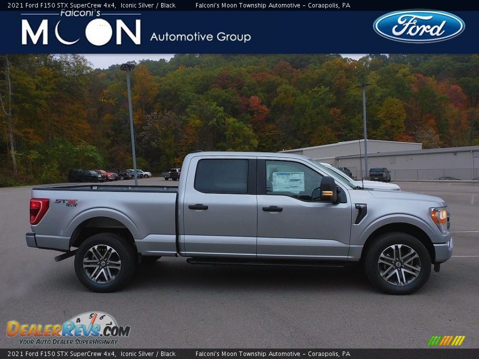 2021 Ford F150 STX SuperCrew 4x4 Iconic Silver / Black Photo #1