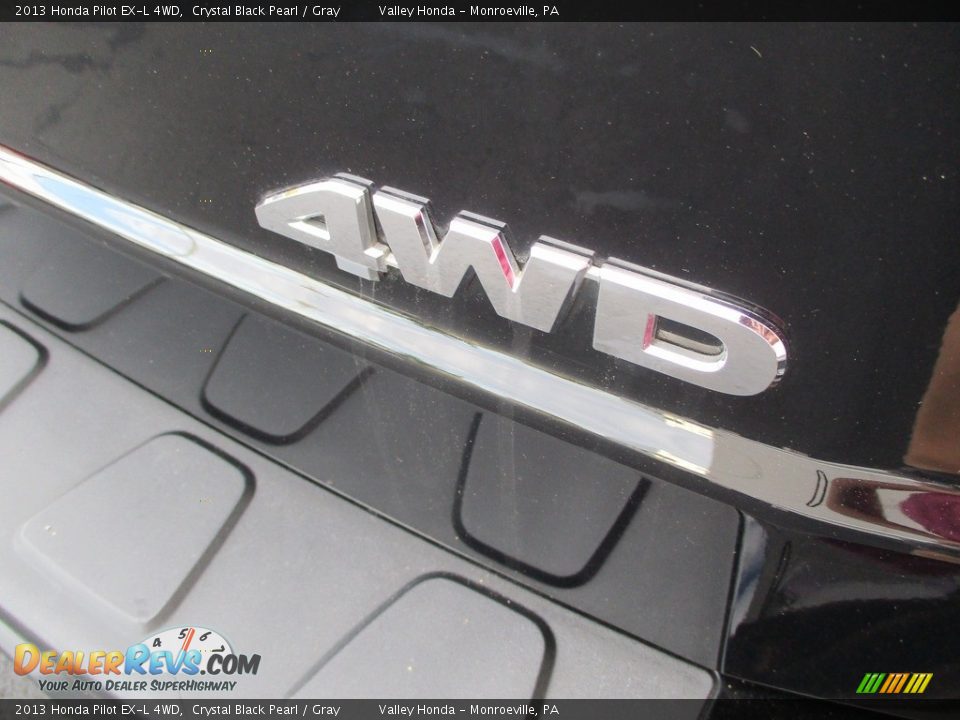 2013 Honda Pilot EX-L 4WD Crystal Black Pearl / Gray Photo #6