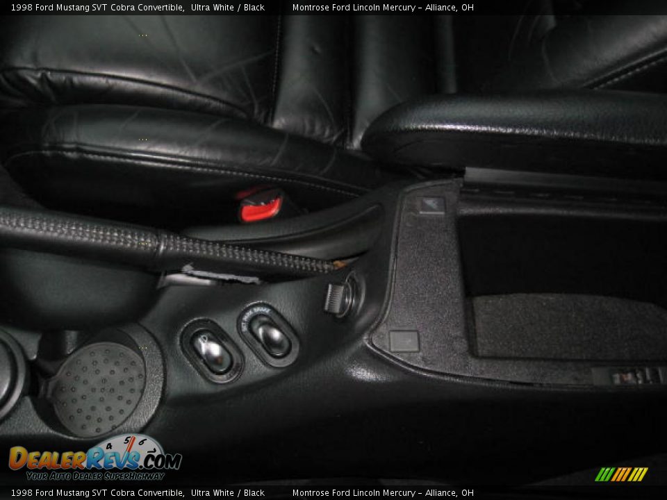 1998 Ford Mustang SVT Cobra Convertible Ultra White / Black Photo #16
