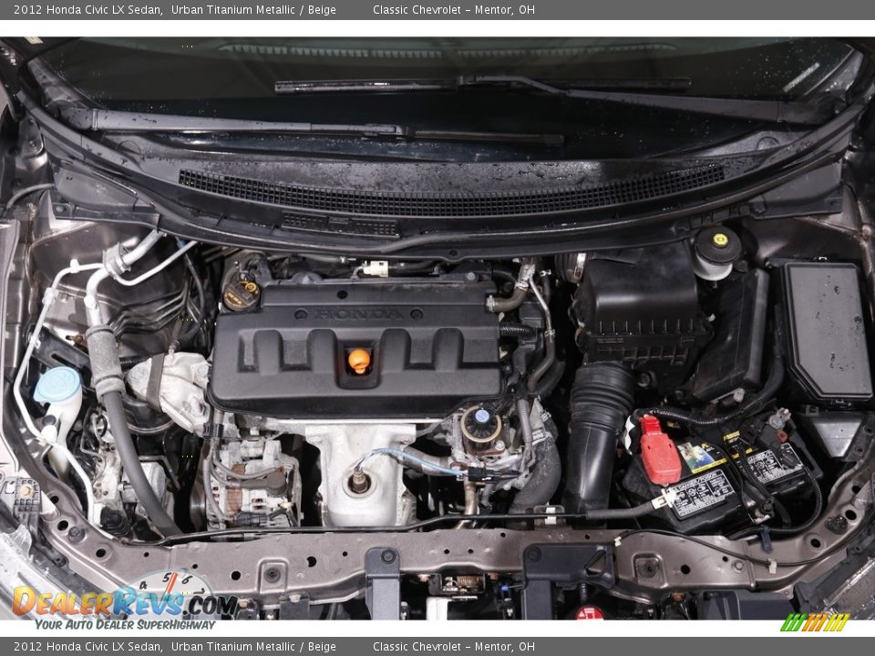 2012 Honda Civic LX Sedan Urban Titanium Metallic / Beige Photo #19