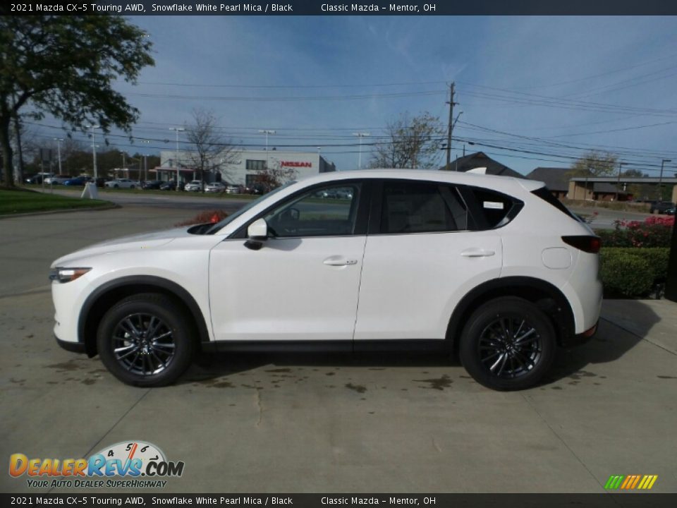 2021 Mazda CX-5 Touring AWD Snowflake White Pearl Mica / Black Photo #6