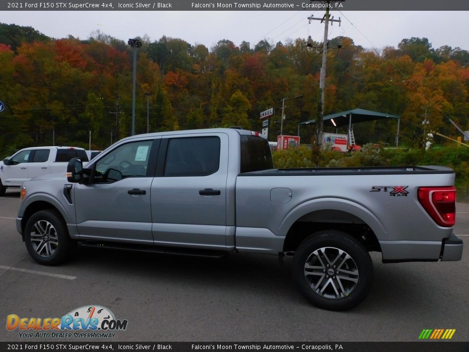 2021 Ford F150 STX SuperCrew 4x4 Iconic Silver / Black Photo #6