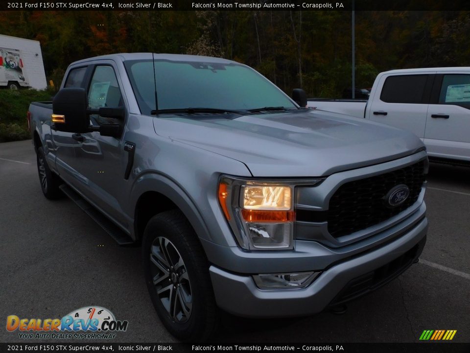 2021 Ford F150 STX SuperCrew 4x4 Iconic Silver / Black Photo #9