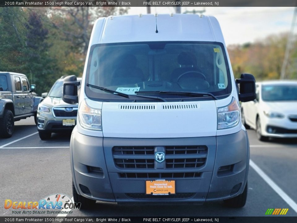 2018 Ram ProMaster 1500 High Roof Cargo Van Bright White / Black Photo #2