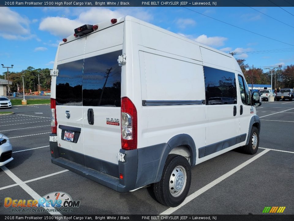 2018 Ram ProMaster 1500 High Roof Cargo Van Bright White / Black Photo #4