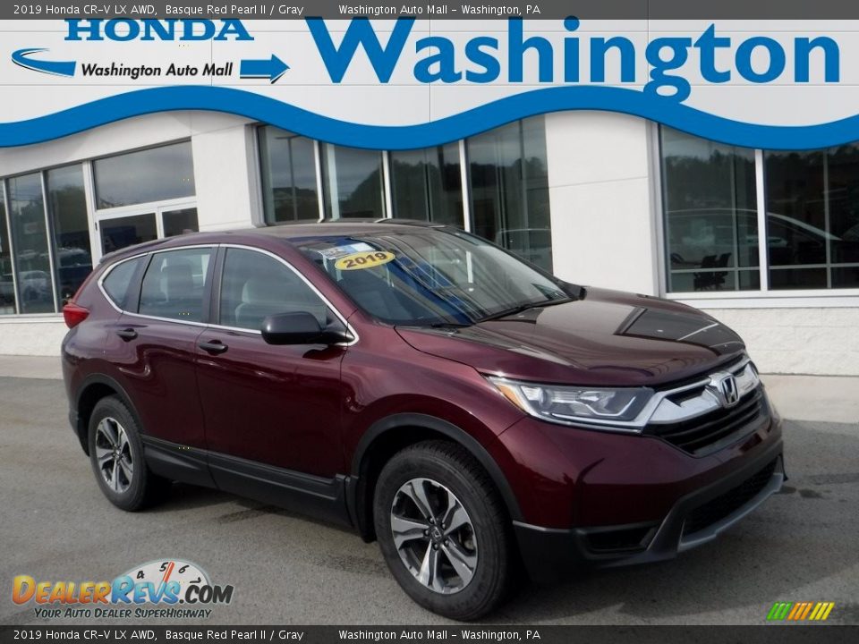 2019 Honda CR-V LX AWD Basque Red Pearl II / Gray Photo #1