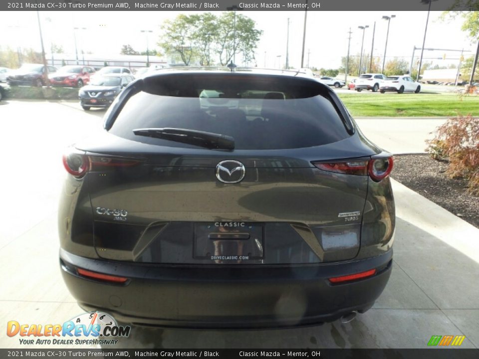 2021 Mazda CX-30 Turbo Premium AWD Machine Gray Metallic / Black Photo #5