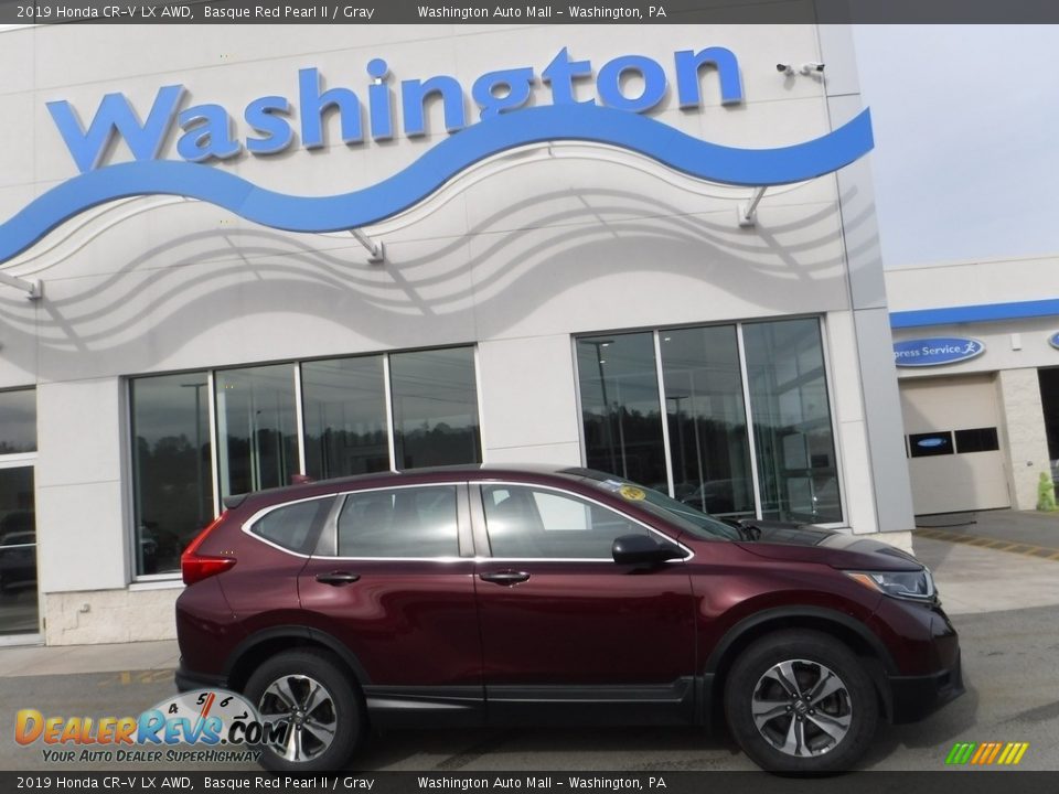 2019 Honda CR-V LX AWD Basque Red Pearl II / Gray Photo #2