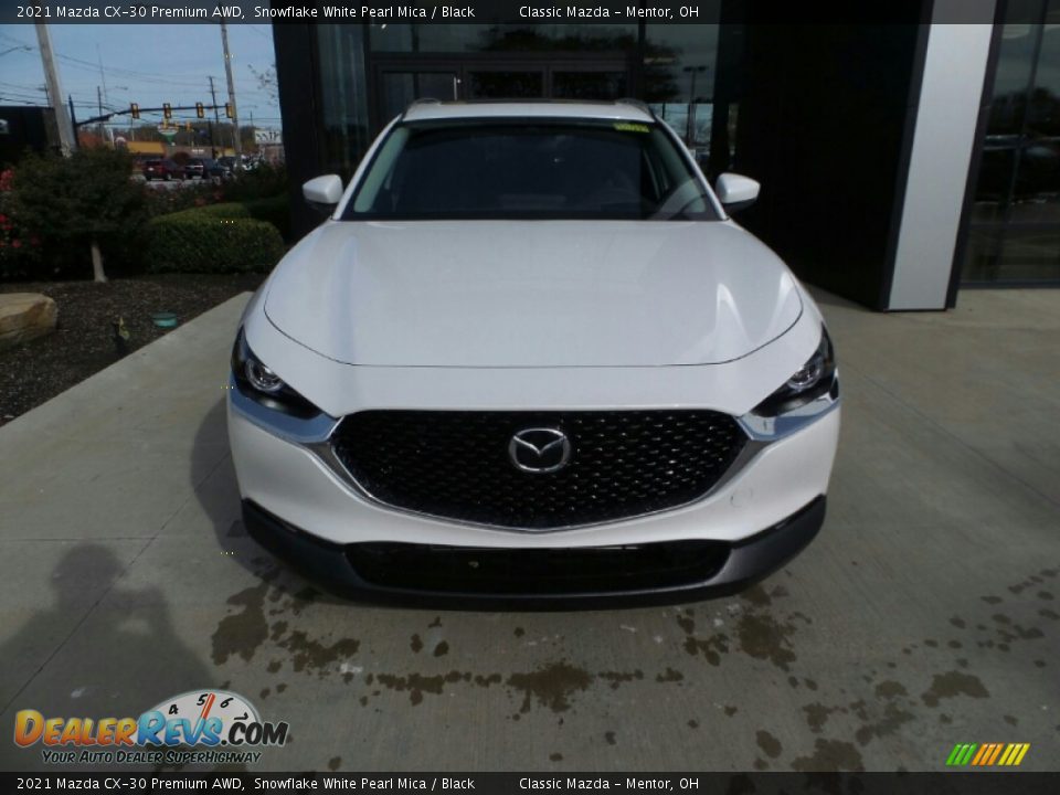 2021 Mazda CX-30 Premium AWD Snowflake White Pearl Mica / Black Photo #2
