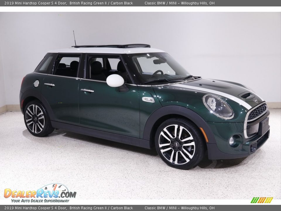 2019 Mini Hardtop Cooper S 4 Door British Racing Green II / Carbon Black Photo #1