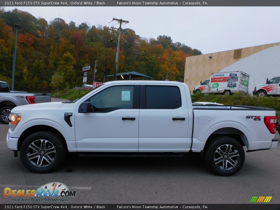 2021 Ford F150 STX SuperCrew 4x4 Oxford White / Black Photo #6