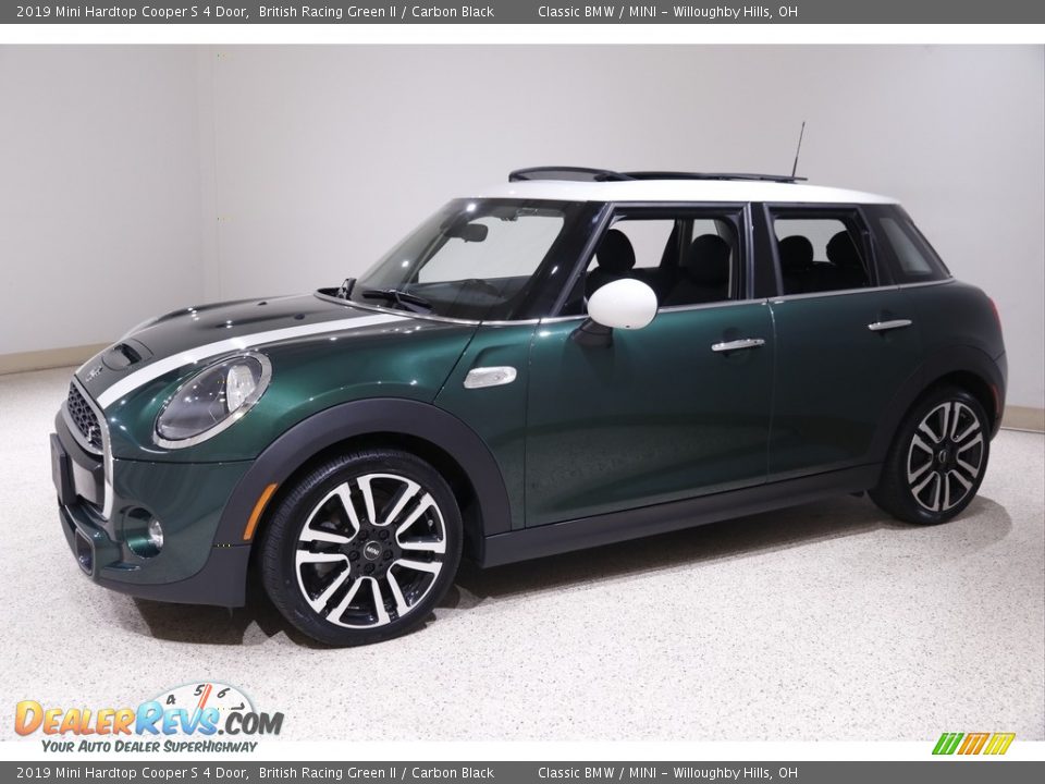 2019 Mini Hardtop Cooper S 4 Door British Racing Green II / Carbon Black Photo #3