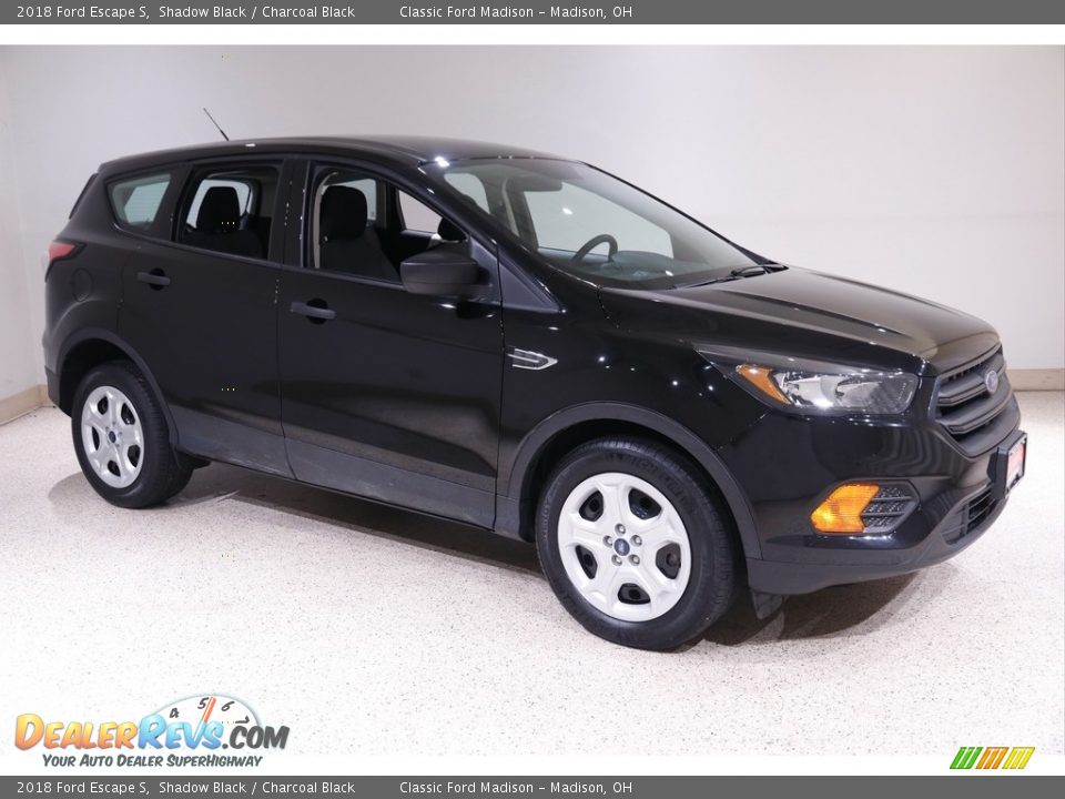 2018 Ford Escape S Shadow Black / Charcoal Black Photo #1