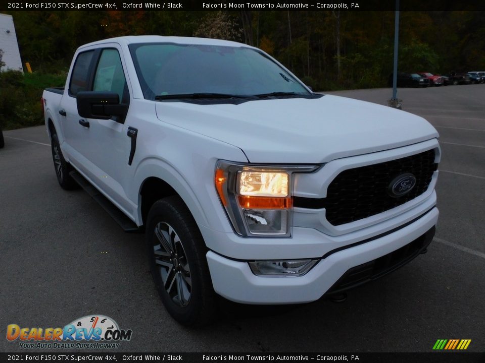 2021 Ford F150 STX SuperCrew 4x4 Oxford White / Black Photo #9