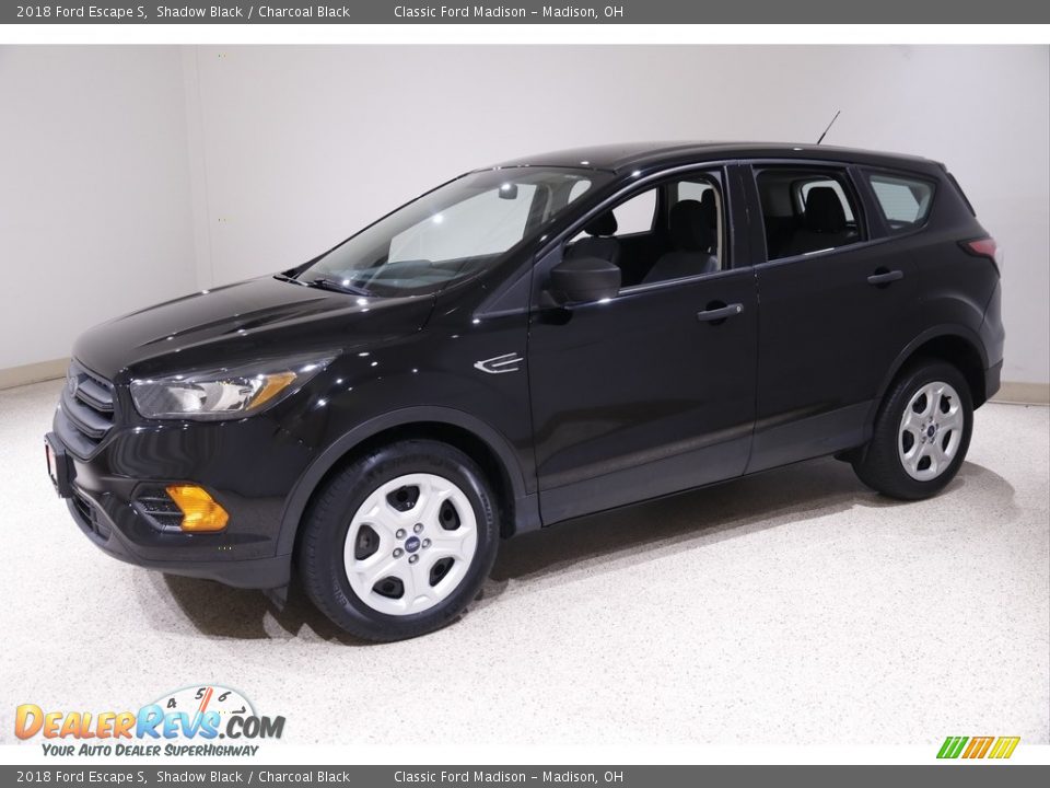 2018 Ford Escape S Shadow Black / Charcoal Black Photo #3