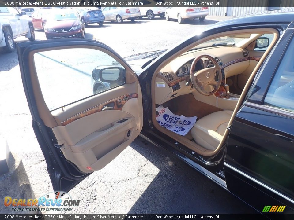 2008 Mercedes-Benz E 350 4Matic Sedan Iridium Silver Metallic / Cashmere Photo #14