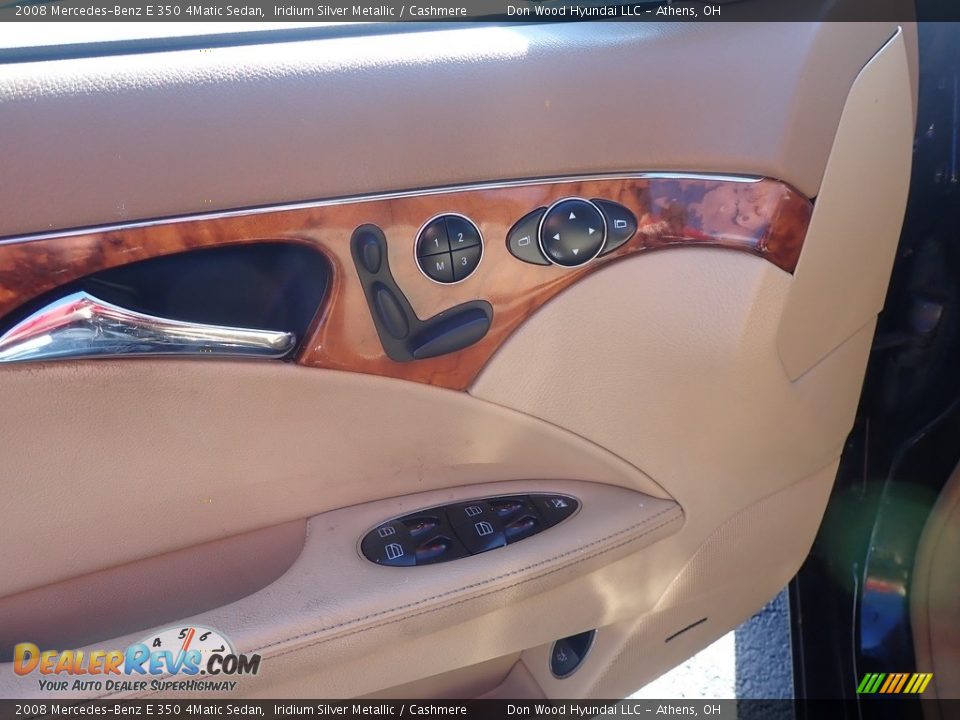 2008 Mercedes-Benz E 350 4Matic Sedan Iridium Silver Metallic / Cashmere Photo #15
