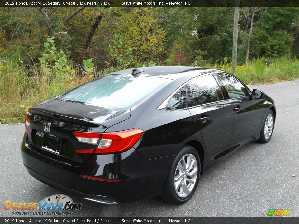 2019 Honda Accord LX Sedan Crystal Black Pearl / Black Photo #7