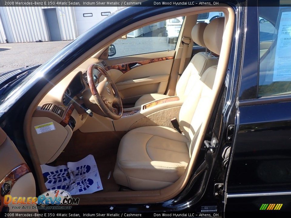 2008 Mercedes-Benz E 350 4Matic Sedan Iridium Silver Metallic / Cashmere Photo #16