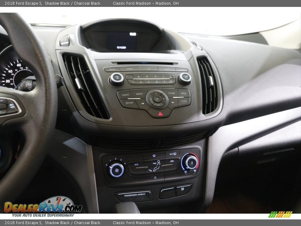 2018 Ford Escape S Shadow Black / Charcoal Black Photo #9