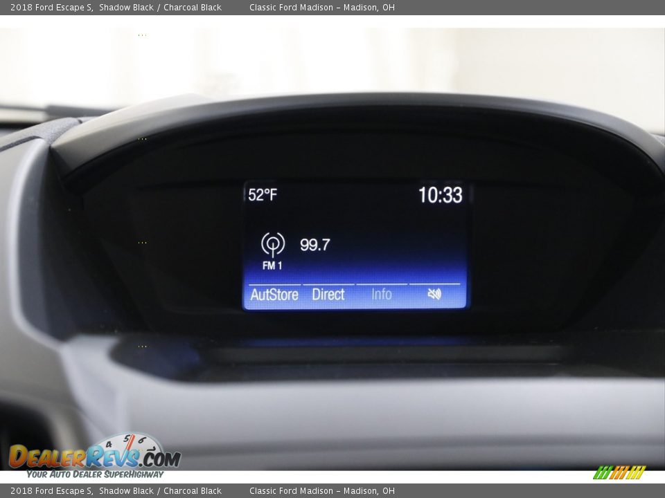 2018 Ford Escape S Shadow Black / Charcoal Black Photo #10