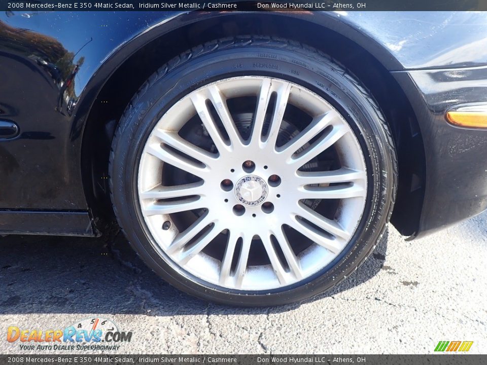 2008 Mercedes-Benz E 350 4Matic Sedan Iridium Silver Metallic / Cashmere Photo #18