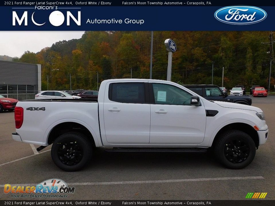 2021 Ford Ranger Lariat SuperCrew 4x4 Oxford White / Ebony Photo #1