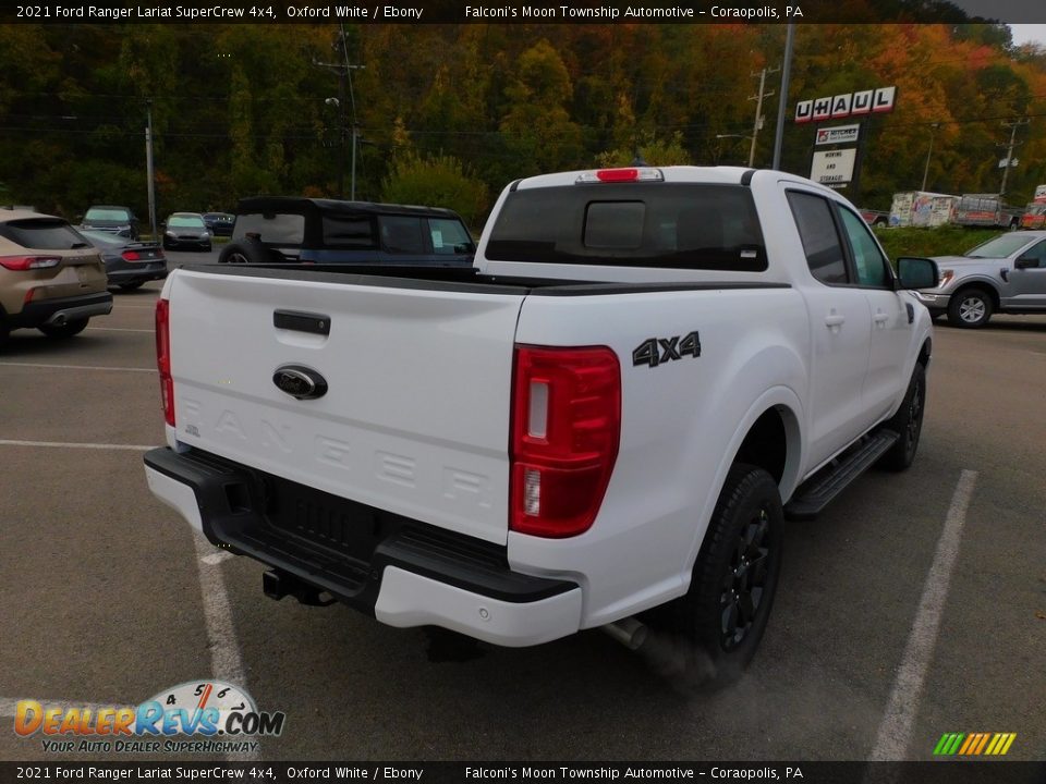 2021 Ford Ranger Lariat SuperCrew 4x4 Oxford White / Ebony Photo #2