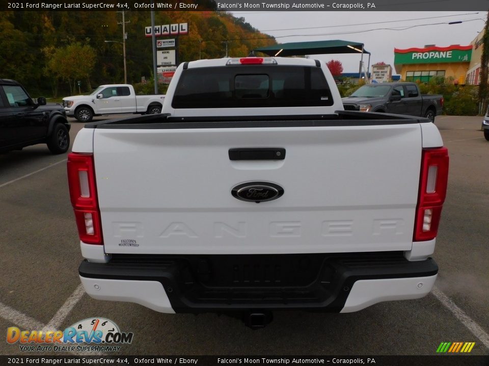 2021 Ford Ranger Lariat SuperCrew 4x4 Oxford White / Ebony Photo #3